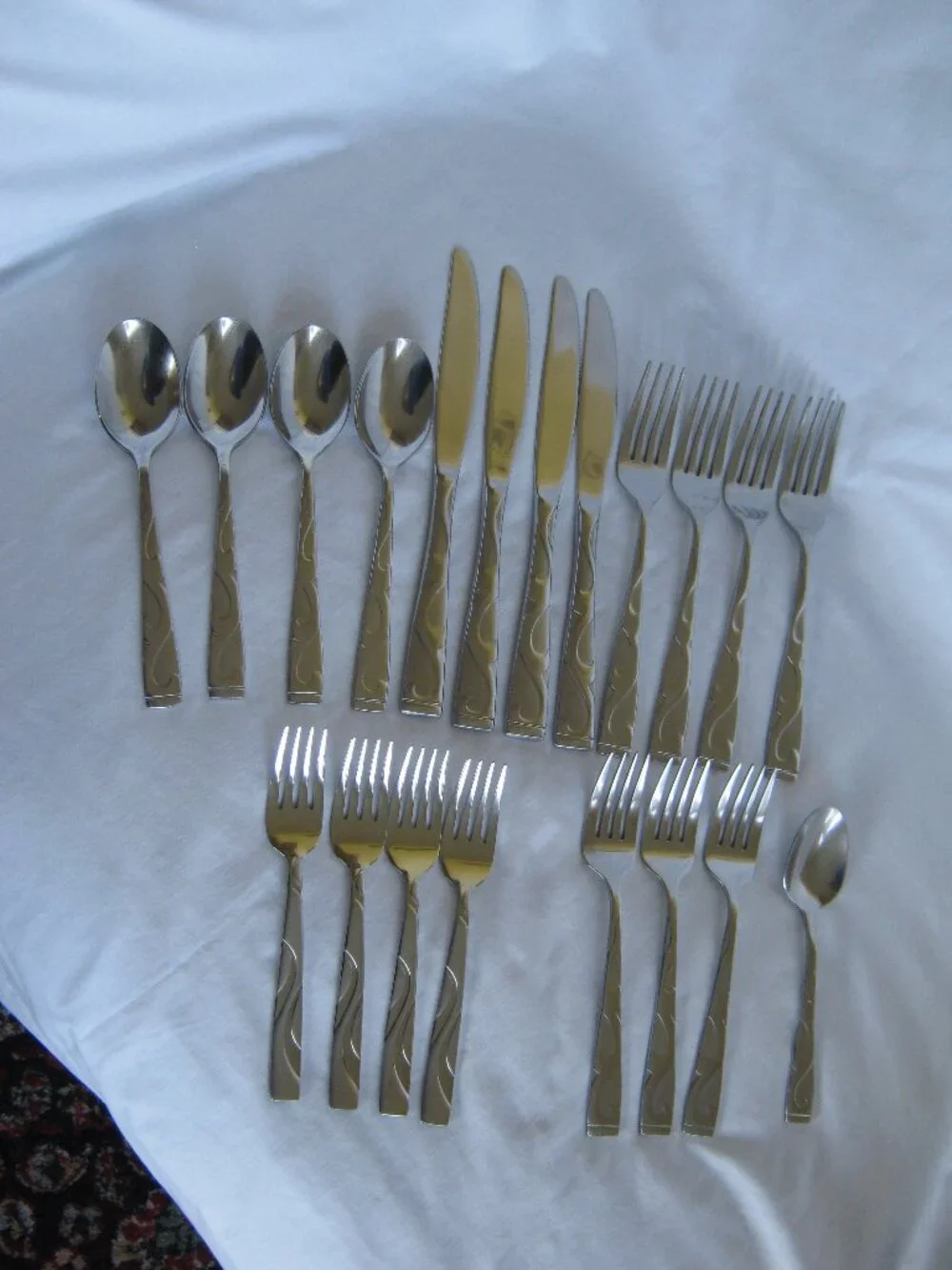 Oneida Tuscany Stainless 18/0 China Silverware Lot Of 20 Pieces Flatware